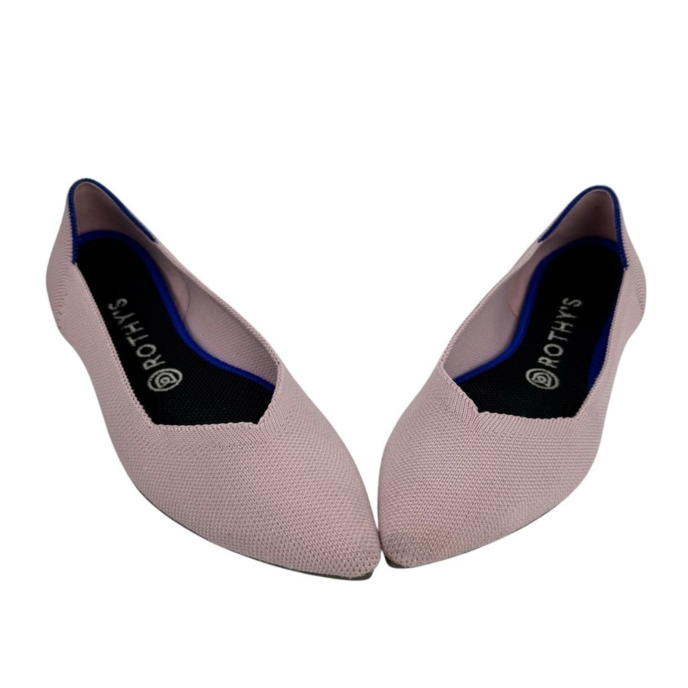 Rothy's The Point Petal Pink Flats Ballet Shoes Women's Casual Size 8.5 Retired - Picture 10 of 16